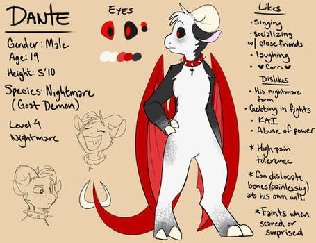 New Dante Reference Sheet