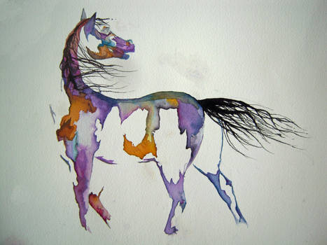 Powdered-Ink Horse