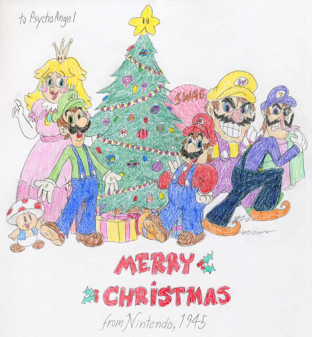 Merry Christmas from Retro Mario