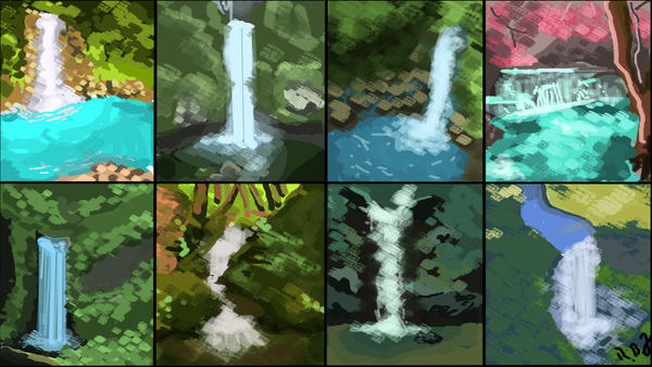 Waterfall Scratch Waterfall Sketch by alienfetusinc on DeviantArt