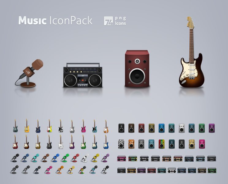 Music icon set by LeMex