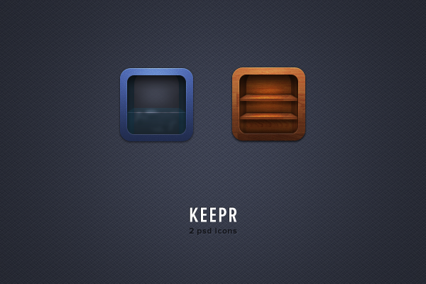 keepr free psd icons