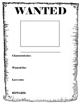 Wanted Poster Template by cjrules10576 on DeviantArt