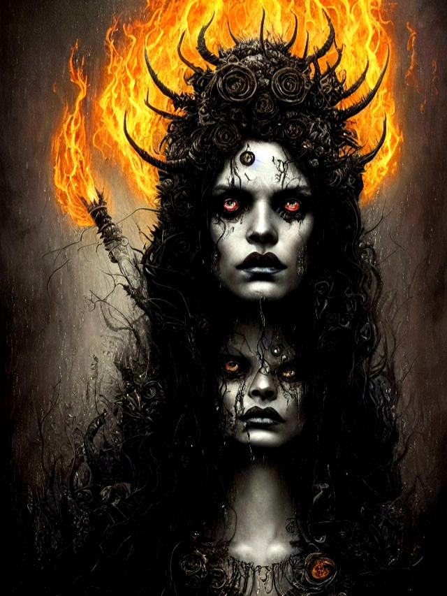Daimoness Demoness Conjoined Twins by JacobFolger on DeviantArt