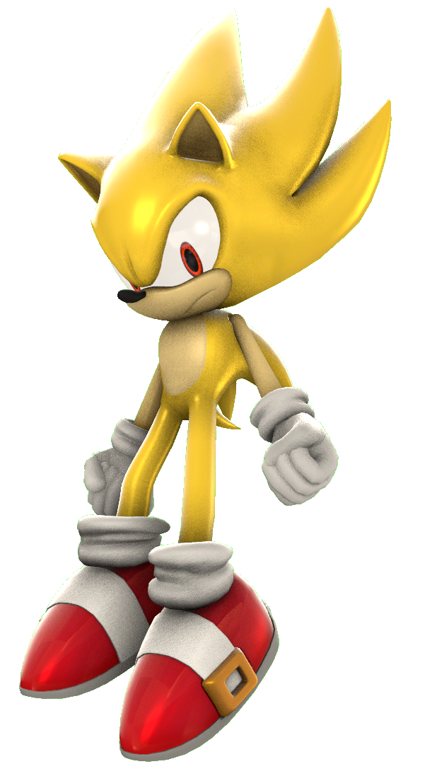 Sonic Unleashed Super Sonic Render by nikfan01 on DeviantArt