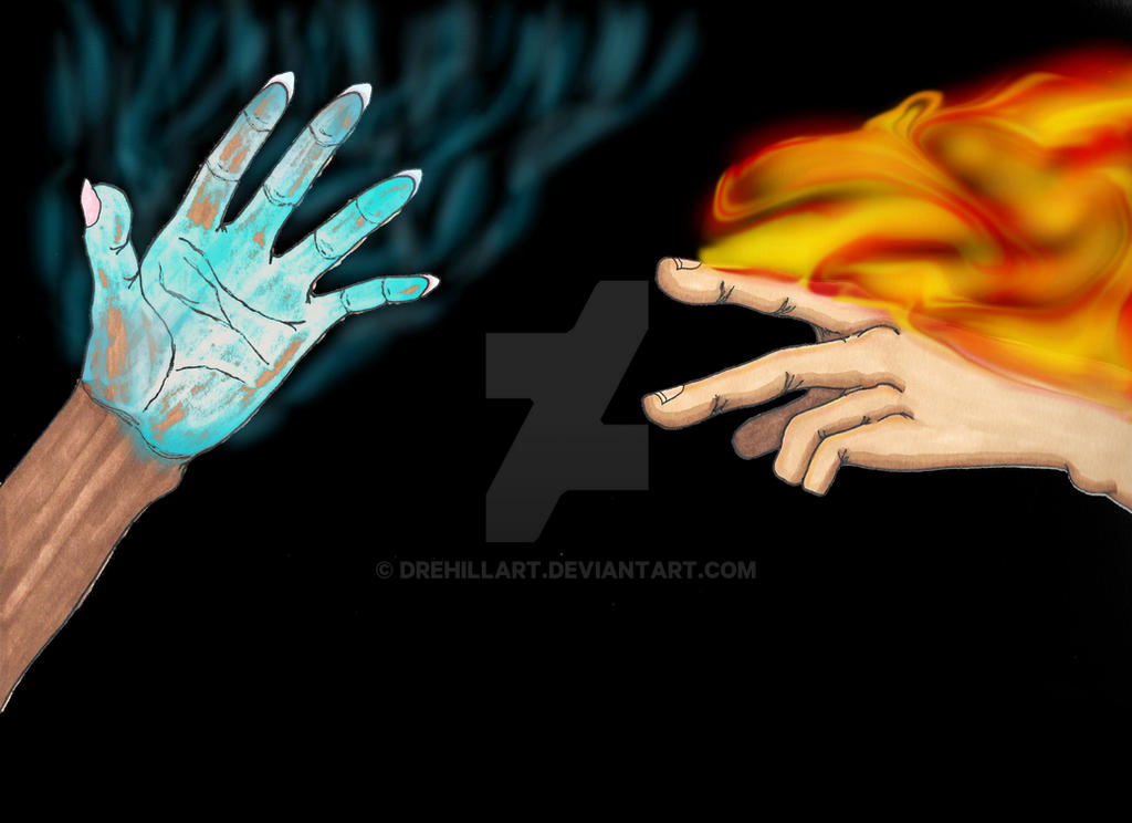 Magic Cold Hand Hand Magic (Fire and Ice) by DreHillArt on DeviantArt