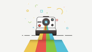 Polaroid Camera Icon Design in Adobe Illustrator -