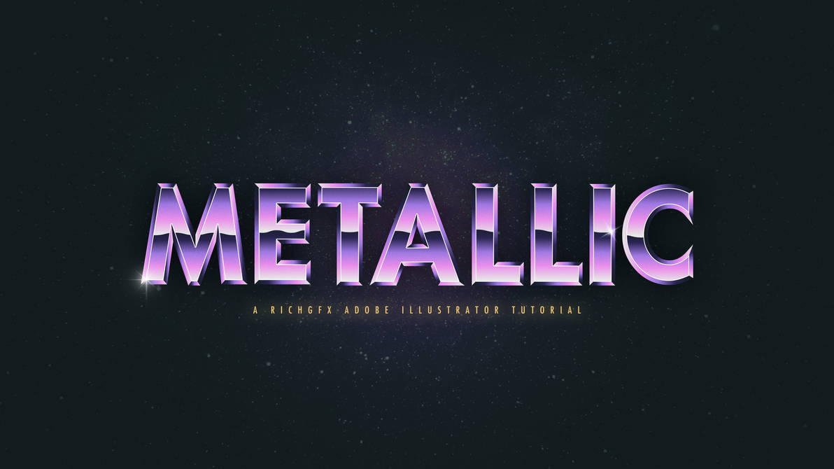 The SECRET to Creating Metallic Text by hvdesignz on DeviantArt