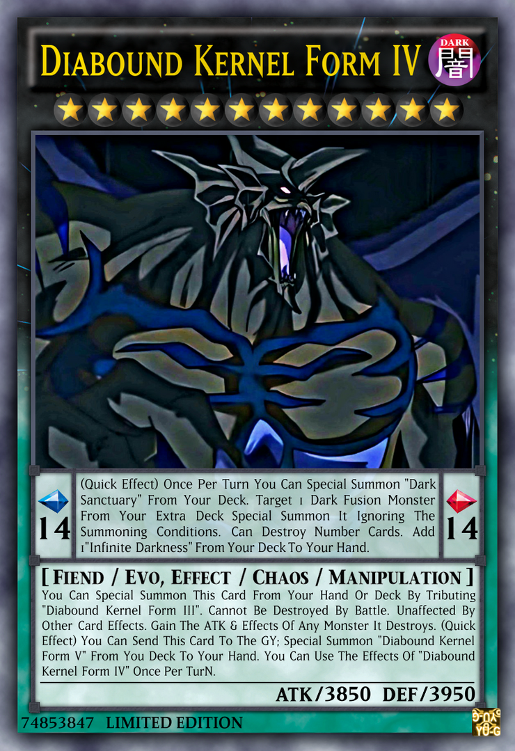 Diabound Kernel Form IV by CardsToPrintYugioh on DeviantArt Diabound Kernel Form IV by CardsToPrintYugioh on DeviantArt