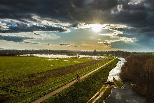 Sunset in Sisak