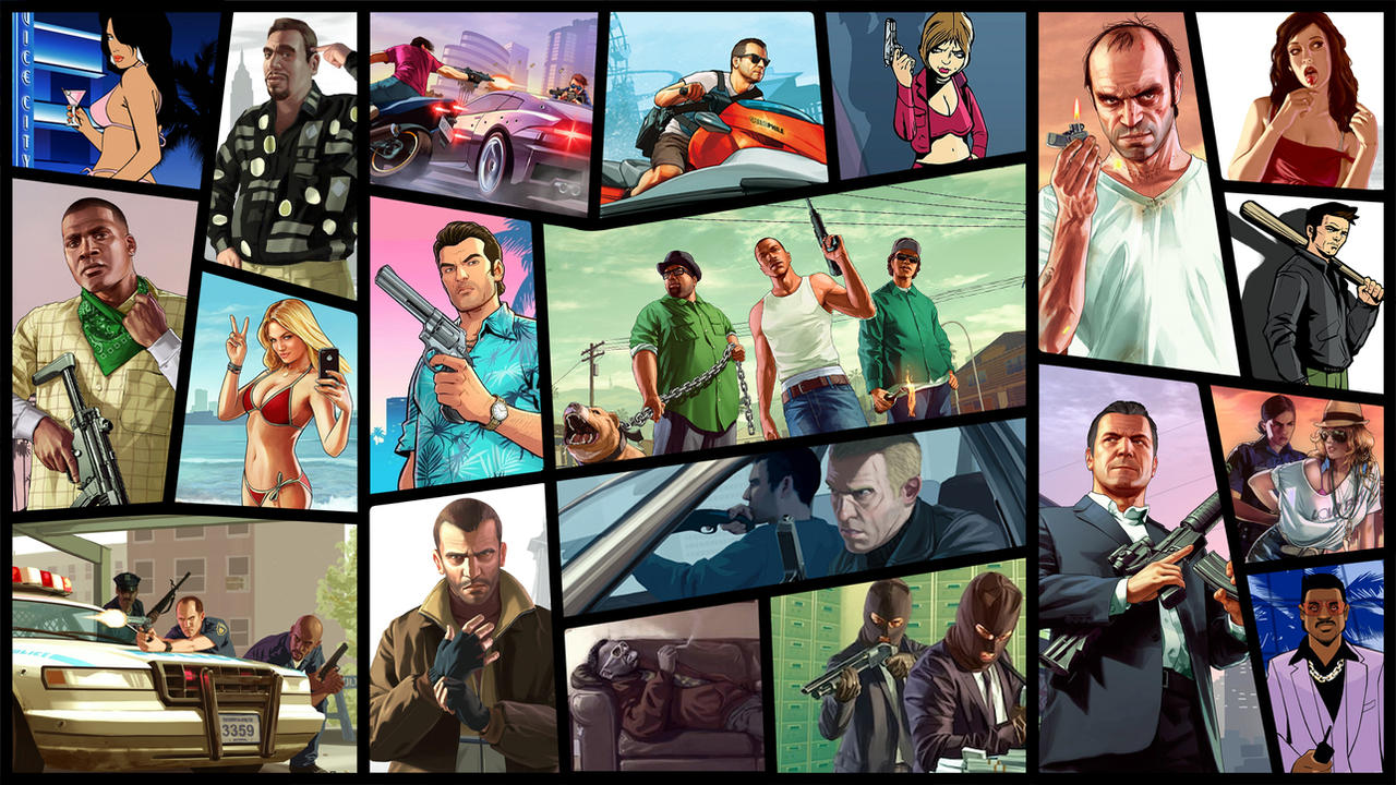 GTA Collage By Suyamk On DeviantArt gta-collage-by-suyamk-on-deviantart