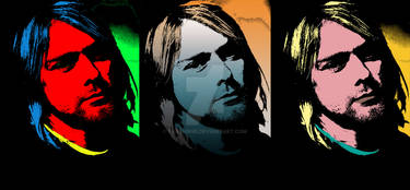 kurt cobain popart