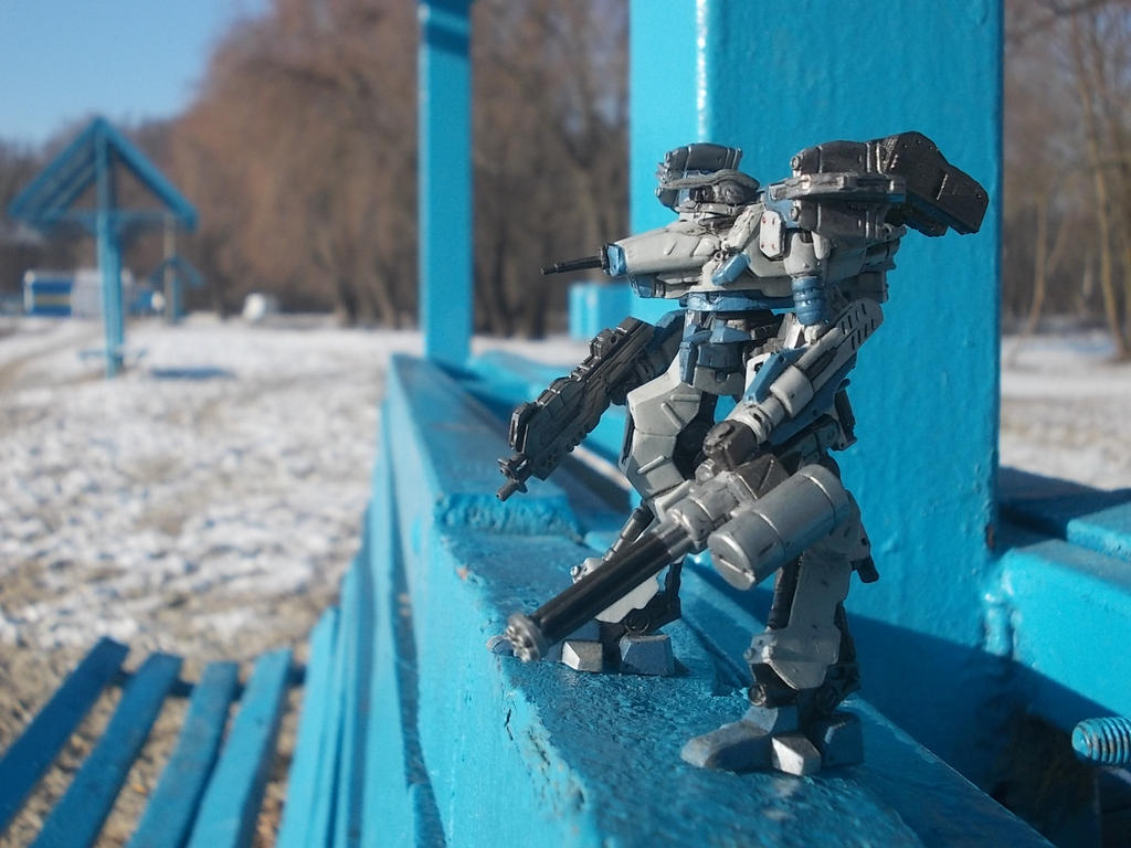 Armored Core action figure (target search) by Sermann on DeviantArt