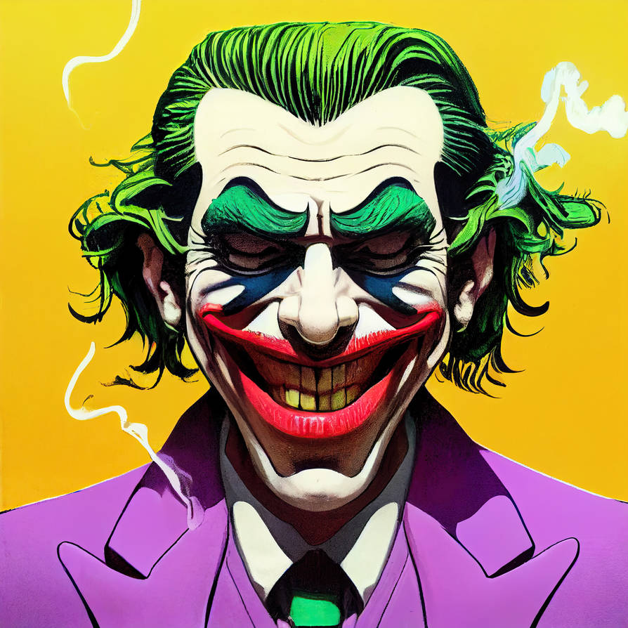 The smoking joker - DC Fanart by timeless-art on DeviantArt