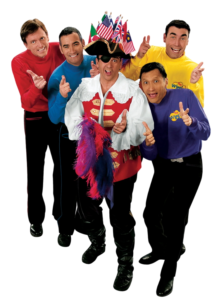 The Wiggles Group with Captain Feathersword by Christian35476 on DeviantArt