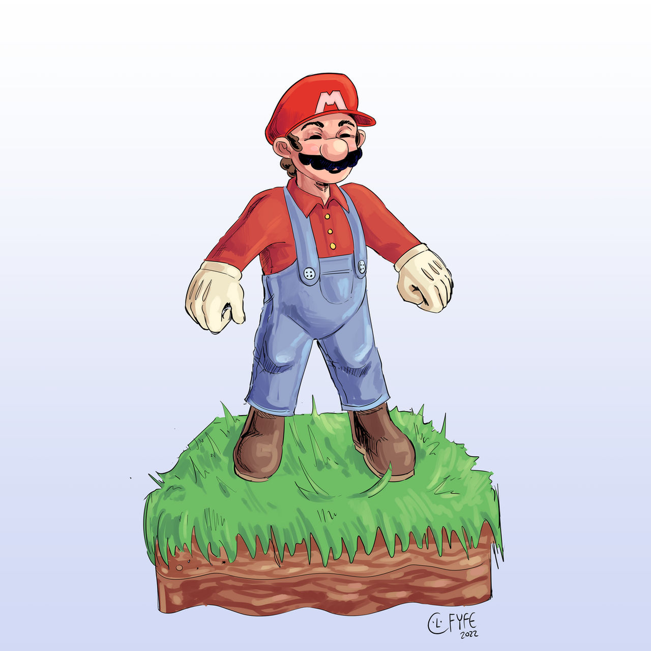 Mario Front Deviantart Mario by CLFyfe on DeviantArt
