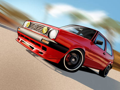 Mk2 Golf Toon