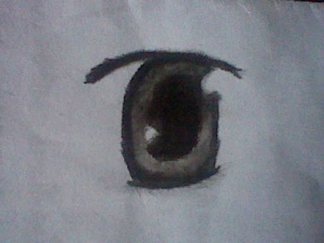 Eye charcoal sketch