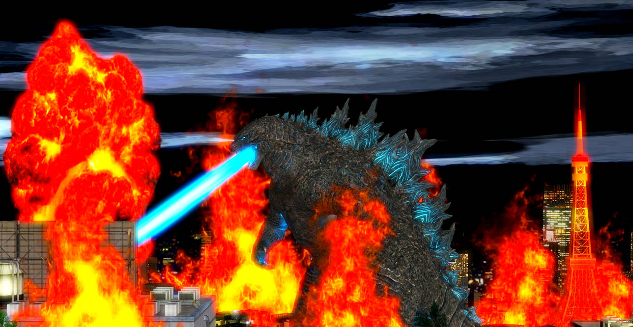 Godzilla Rampage Tokyo Godzilla Attacks Tokyo by Godzillajack2 on DeviantArt