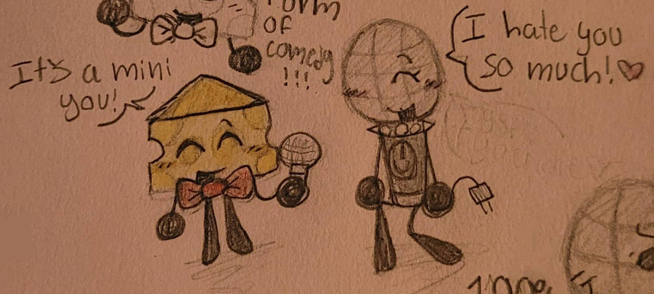 Cheesy and Microphone Inanimate Insanity :3 by MousyToons on DeviantArt