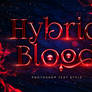 Hybrid Blood Text Style | PS