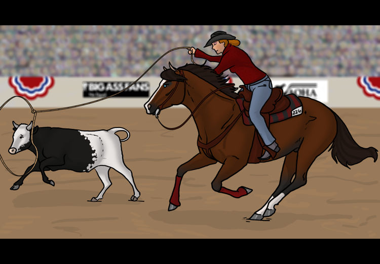 Breakaway Roping Drawings QH Congress - Green Breakaway Roping by mule-deer on DeviantArt