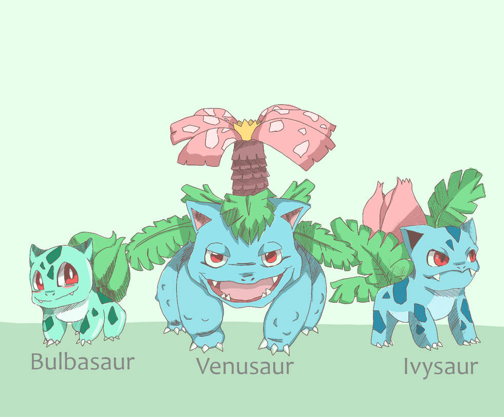 Bulbasaurus Evolution Bulbasaur Evolutions by dragongali on DeviantArt