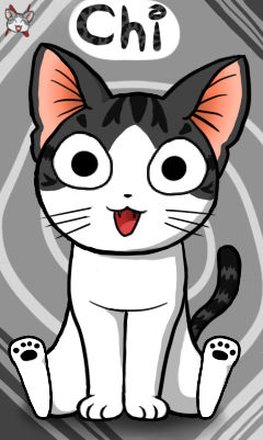 un gato manzana  Kawaii cat, Kawaii chibi, Animal clipart