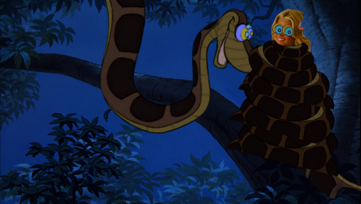 Jessica gets a very tight squeeze by kaa by LukeReigns on DeviantArt