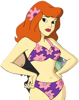 Aloha Daphne Blake sexy Floral bikkni
