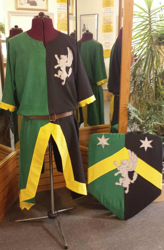 Custom Linen Knights Surcoat and Shield by avalonclothing on DeviantArt
