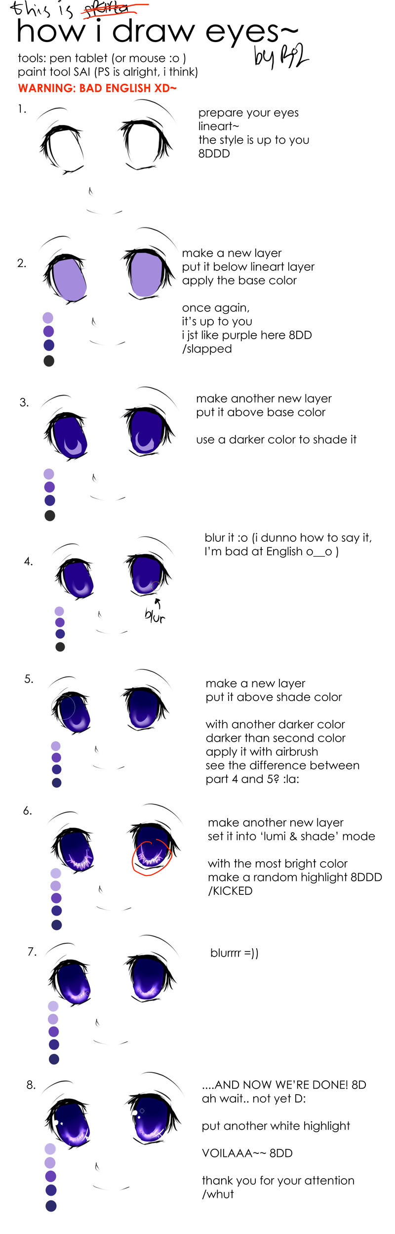 this is how i draw eyes