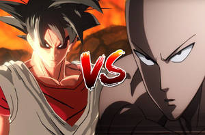 Evil Goku vs Saitama