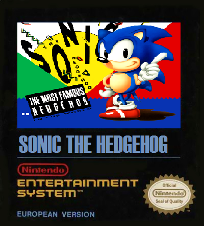 Custom Sonic the Hedgehog NES cover