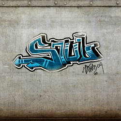 Practice graffiti with tablet