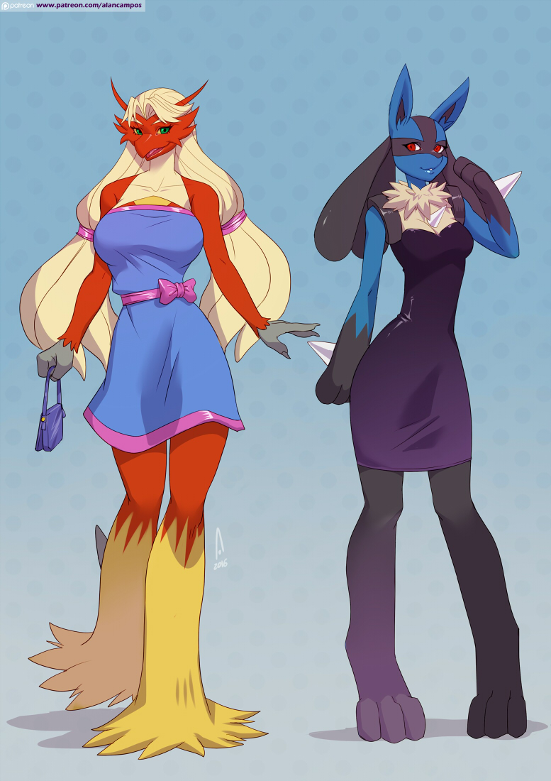 Blaziken and Lucario (Pack06)