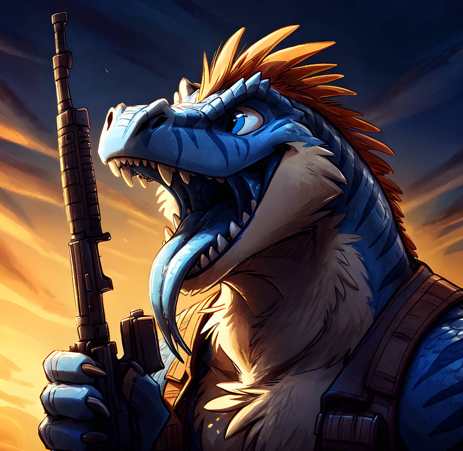 Battle-Ready Lizard by ClamshellCactus on DeviantArt