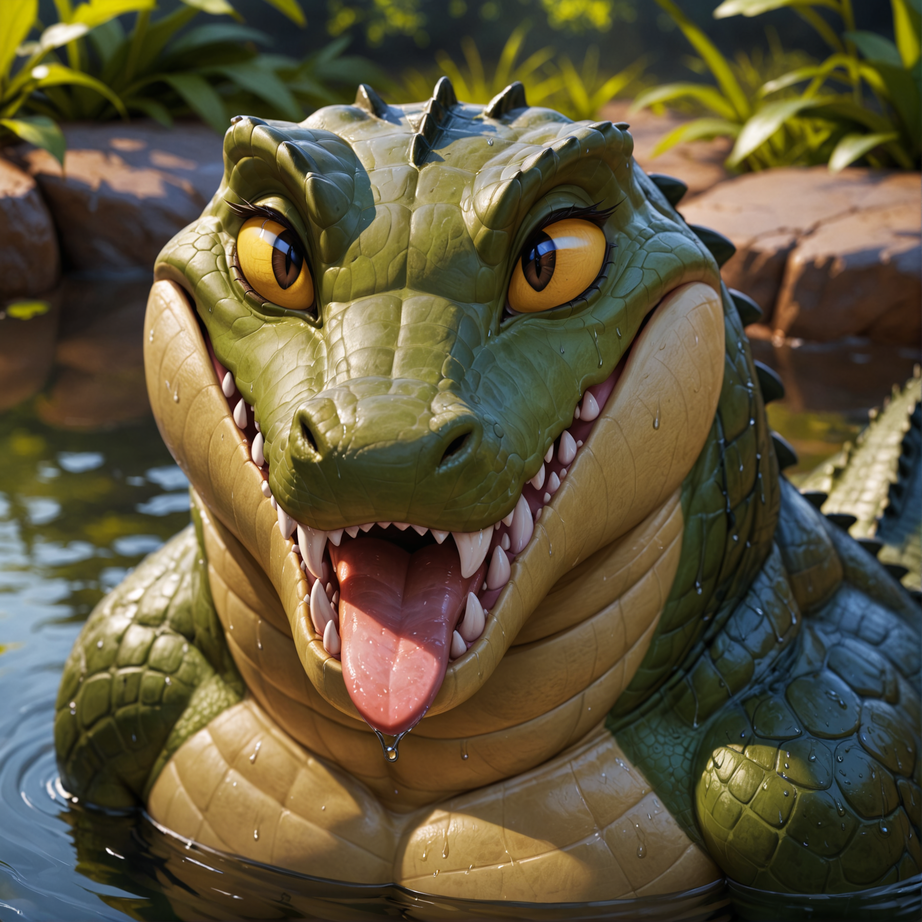 Autistic Gator Grinning Gator by ClamshellCactus on DeviantArt