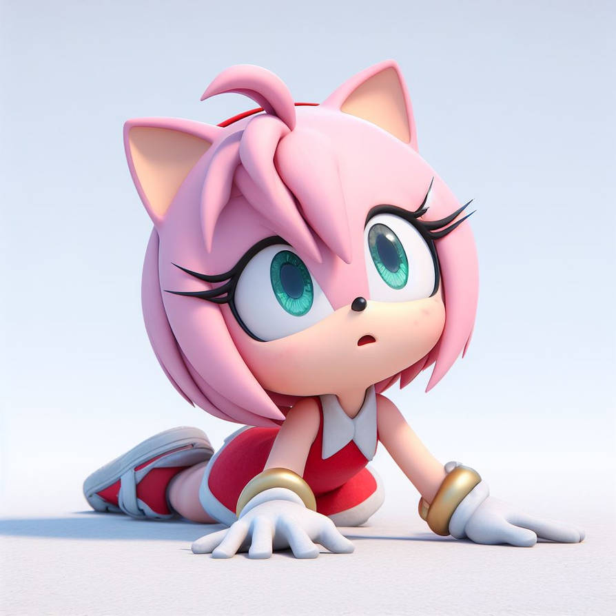 Baby Amy Rose Ai Test 1 by Helenanot on DeviantArt