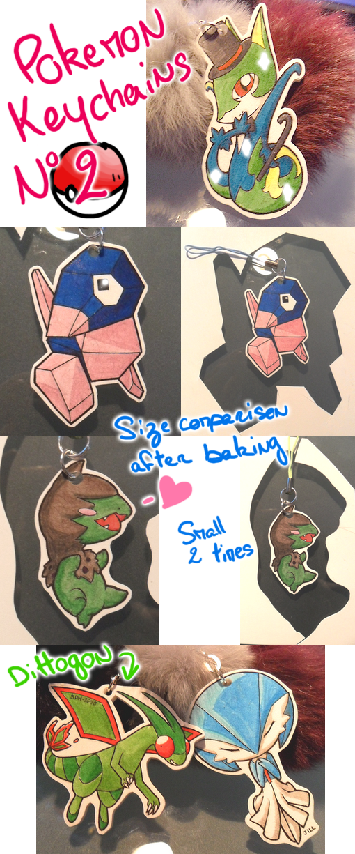 Grottemon Keychain Pokemon Keychains 2 by Dragounette on DeviantArt