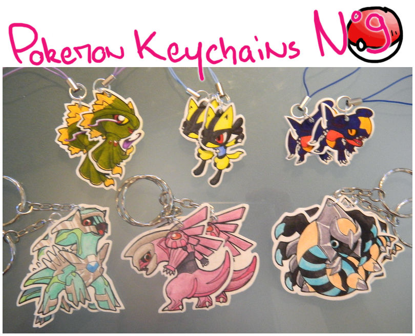 Grottemon Keychain Pokemon Keychains 9 by Dragounette on DeviantArt