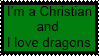 Christian Dragon Lover Stamp by Dragon-Star-Empress