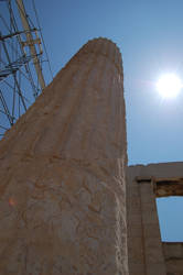 Athens: Pillar near Acropolis