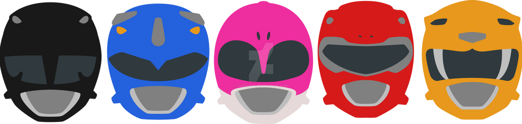 Power Ranger Helments Logs Power Rangers helmets minimalism by Carionto on DeviantArt