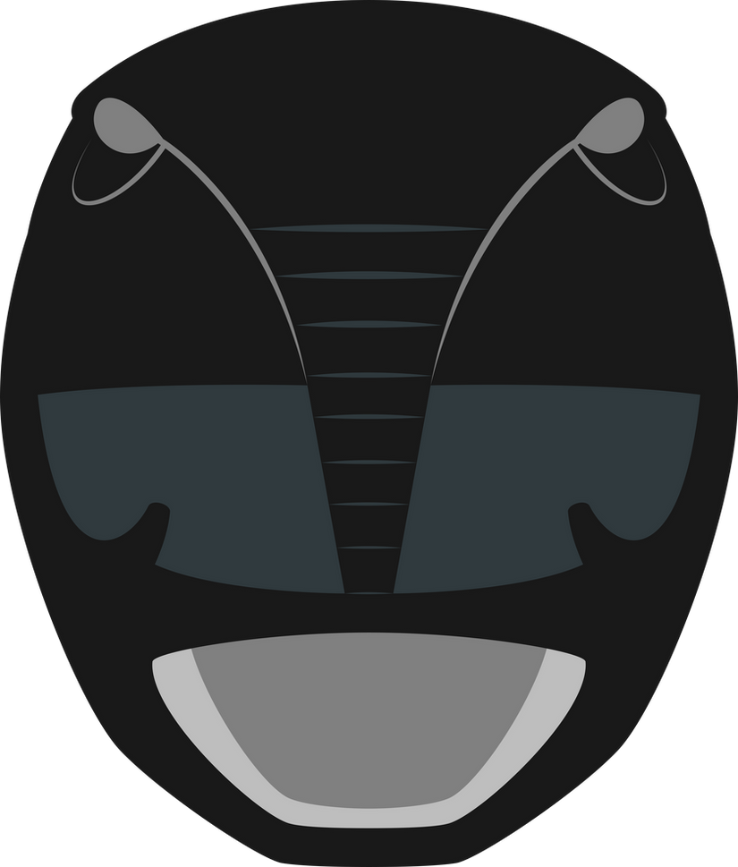 Black Ranger - Power Rangers helmet minimalism by Carionto on DeviantArt