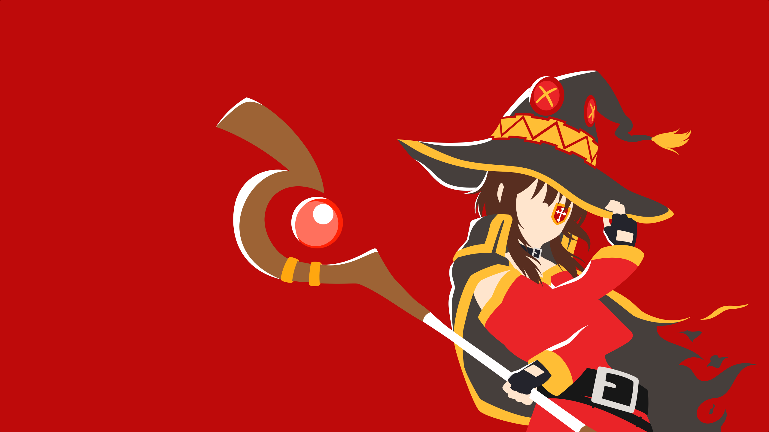 Konosuba - Megumin minimalism wallpaper