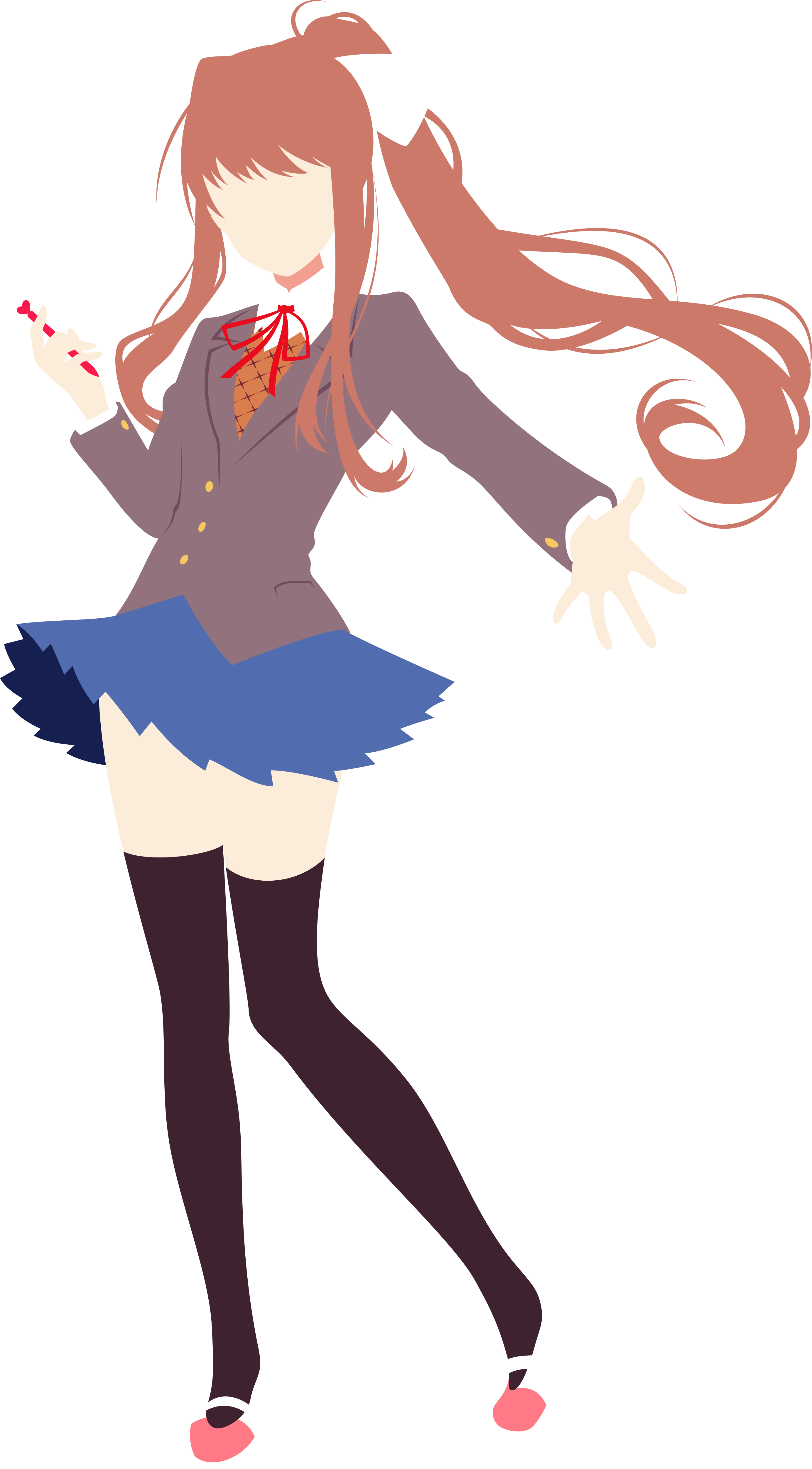 Doki Doki Literature Club - Monika minimalism