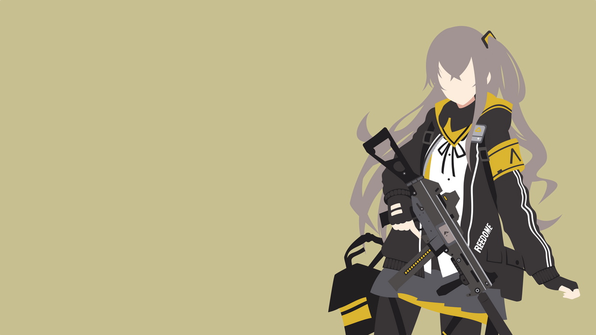 Girls' Frontline - Ump45 minimalism wallpaper by Carionto on DeviantArt