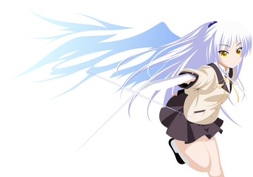 Angel Beats - Tachibana Kanade w/ Wings