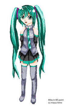 Miku in MS Paint